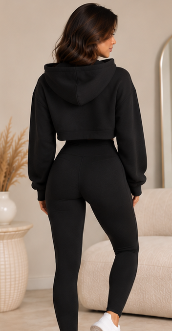 VELORA Cropped Hoodie view 2