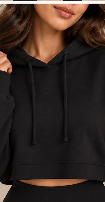 VELORA Cropped Hoodie view 4